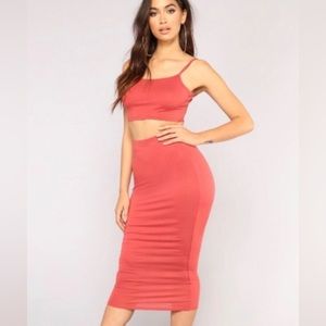 No Manners Skirt Set - Pink, Stretchy, & Comfortable!